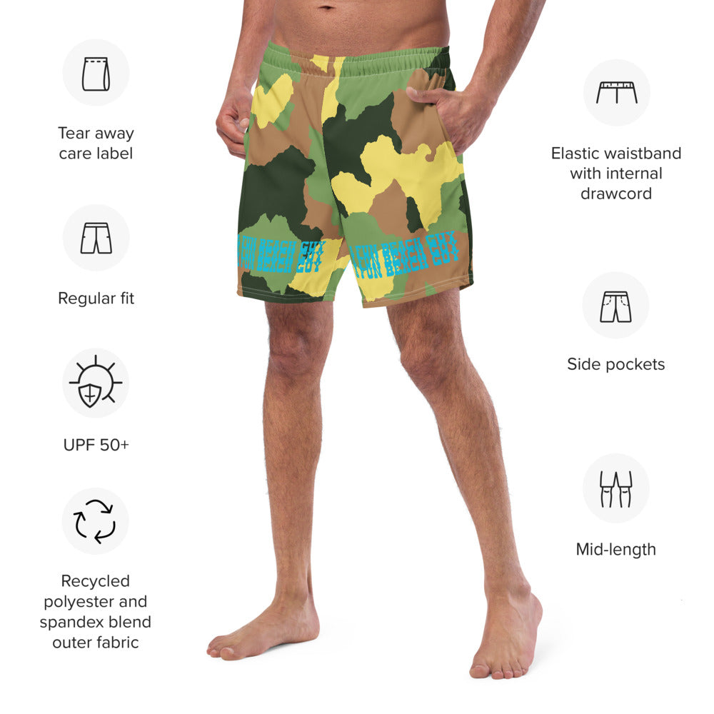 The 3 Peat Original Camouflage Swim Trunks