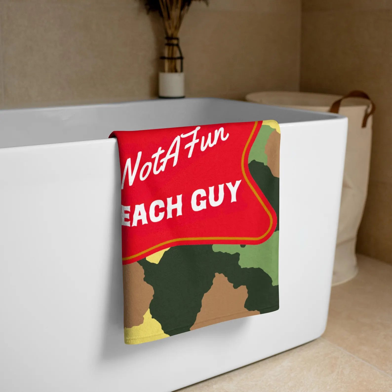 The Mid Life Original Camouflage Beach Towel